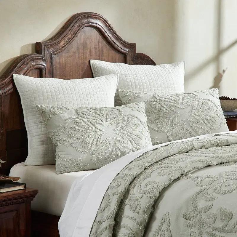 King Size 100-Percent Cotton Chenille 3-Piece Coverlet Bedspread Set in Sage by HomePacific