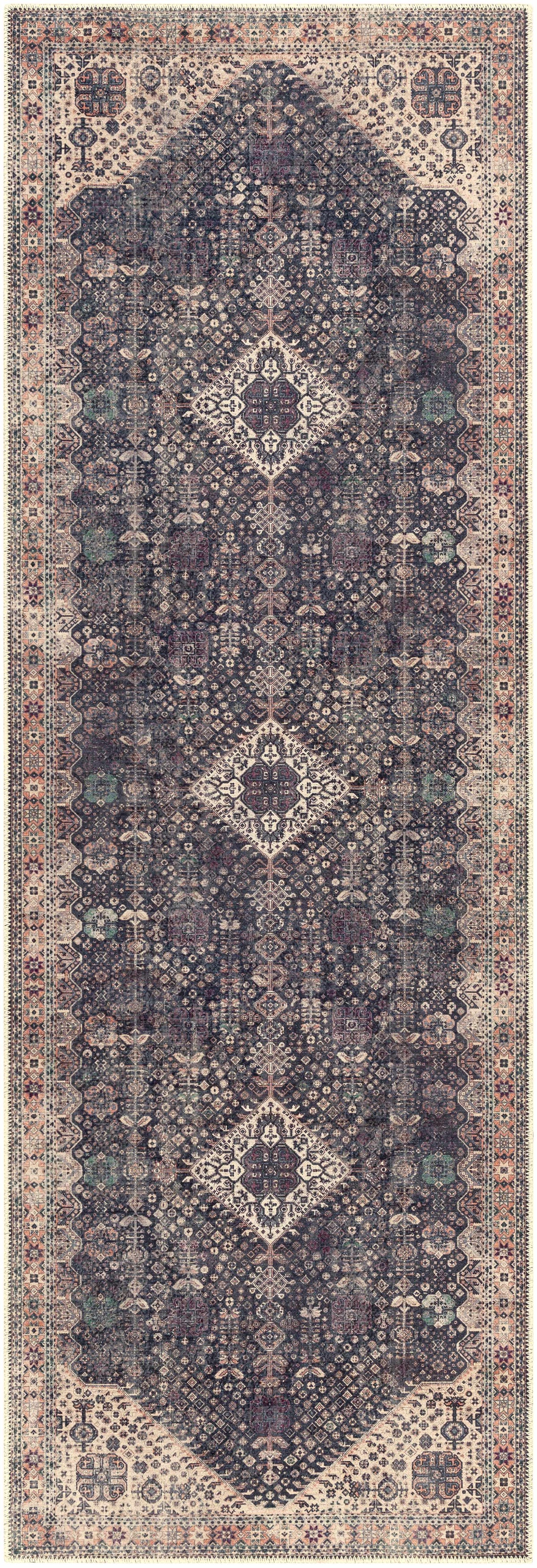 Kittrell Vintage Flat Pile Washable Rug - Clearance, photo 5 of 15
