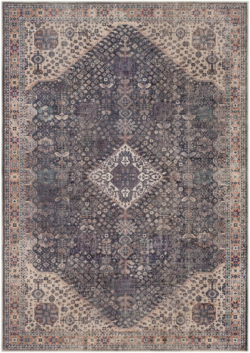 Kittrell Vintage Flat Pile Washable Rug - Clearance by Boutique Rugs