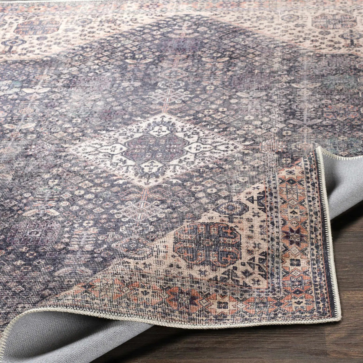 Kittrell Vintage Flat Pile Washable Rug - Clearance, photo 9 of 15