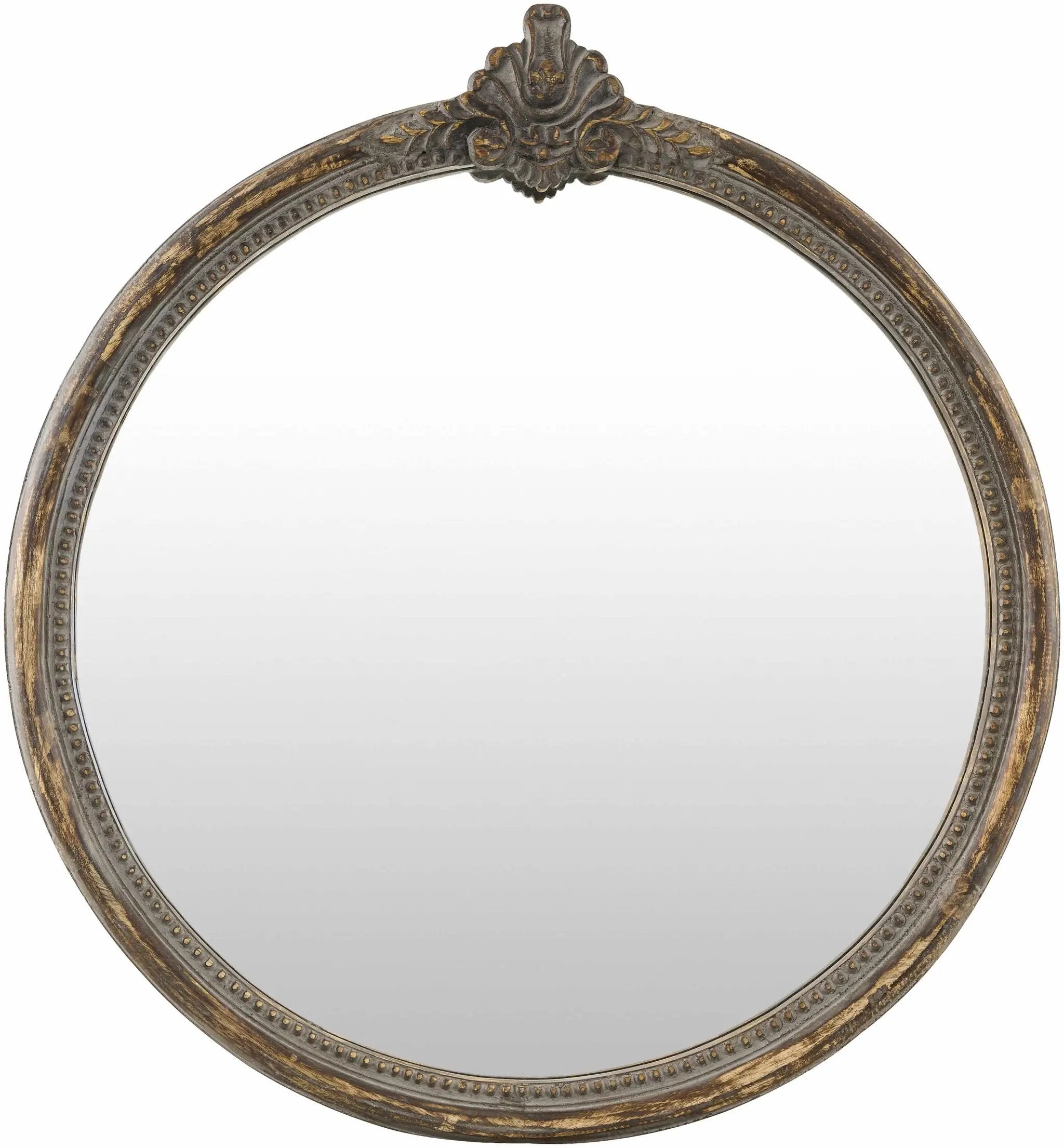 Kandersteg Dark Red Accent Mirror by Boutique Rugs