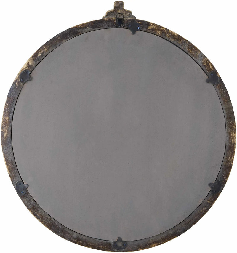 Kandersteg Dark Red Accent Mirror by Boutique Rugs