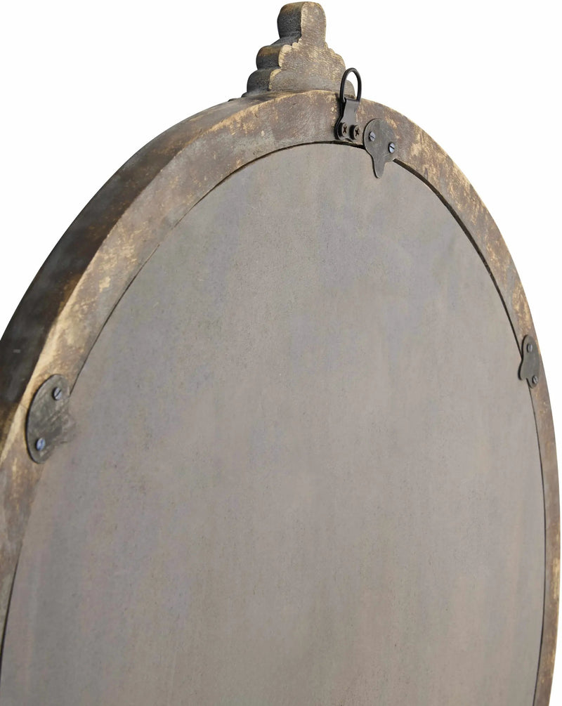 Kandersteg Dark Red Accent Mirror by Boutique Rugs