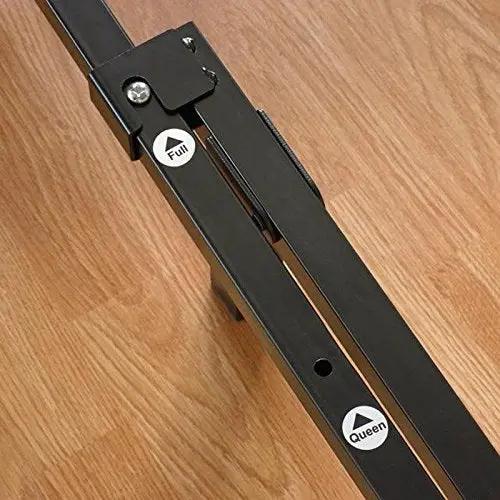 King size 9-Leg Adjustable Metal Bed Frame with Headboard Brackets by HomePacific