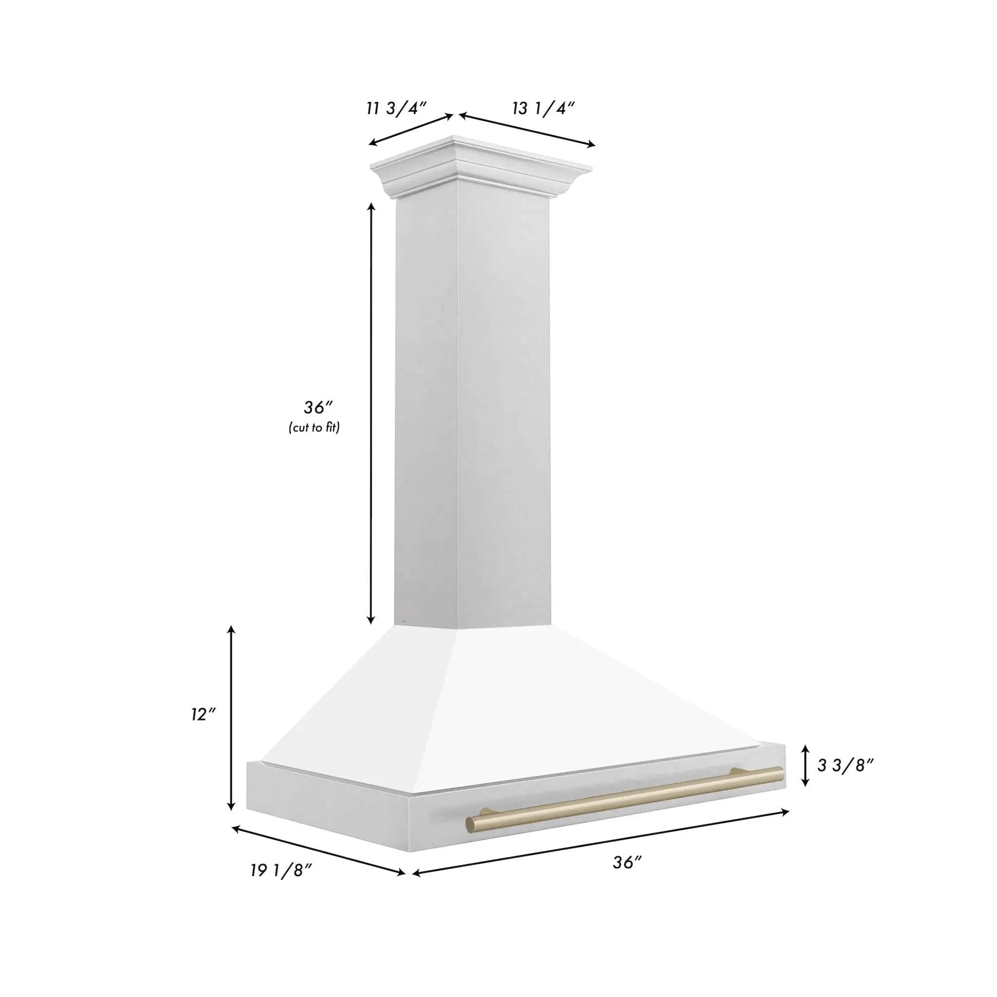 ZLINE 48" Autograph Stainless Wall Range Hood KB4SNZ-WM48-CB by Farmhouse Kitchen and Bath