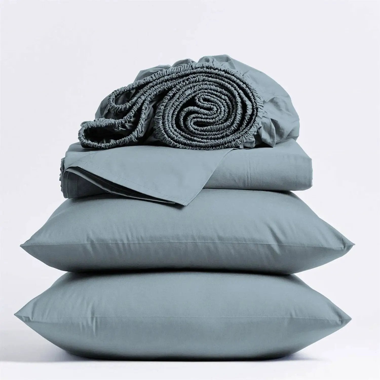 King size Aqua Blue 100-Percent Certified Organic Cotton Sheet Set by HomePacific