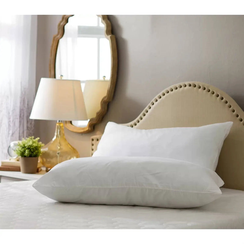 Set of 2 -King size Bed Pillow with Plush Polyester Fill and 2 Pillowcases by HomePacific
