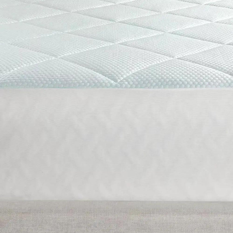 King size Washable Quilted Mattress Pad with Elastic Fitted Skirt by HomePacific