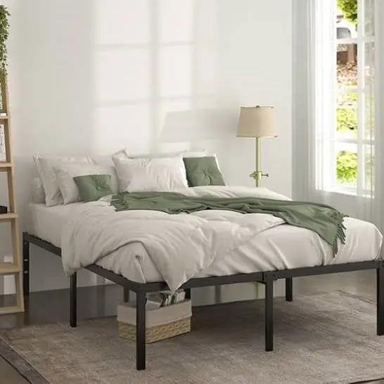 King 18-inch Metal Platform Bed Frame with Under-Bed Storage Space by HomePacific