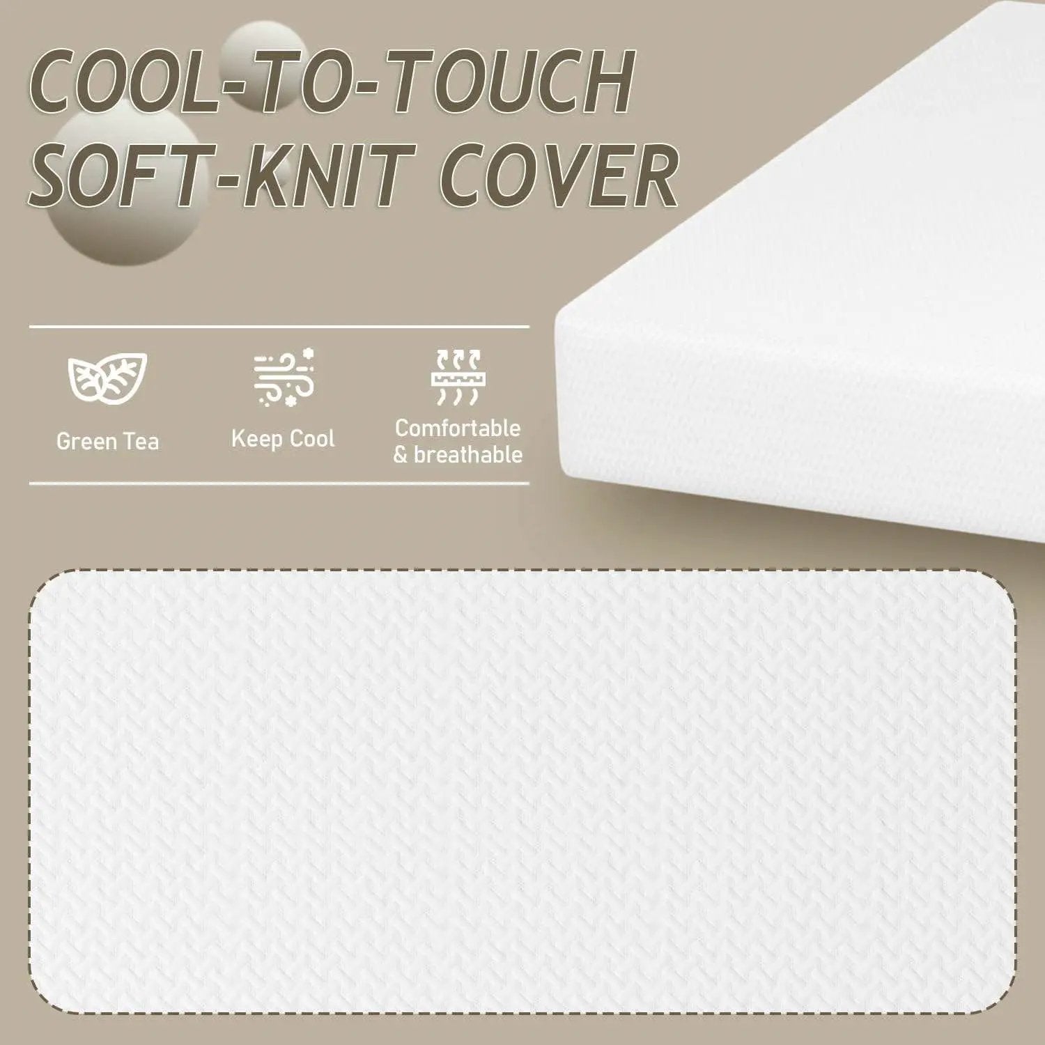 King size 10-inch Thick Medium Firm Cool Gel Memory Foam Mattress by HomePacific
