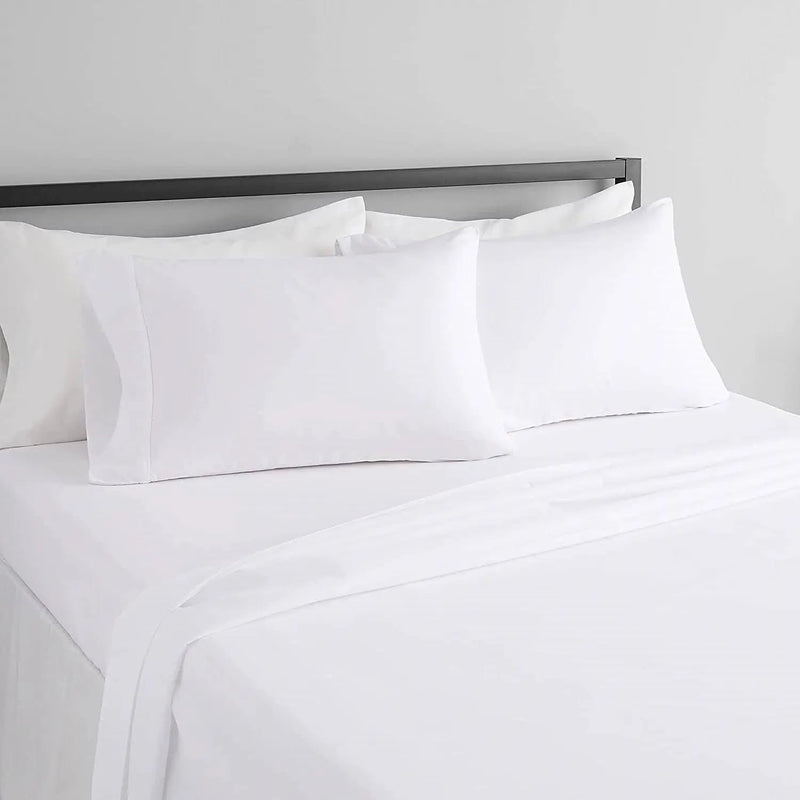 King 4-Piece Egyptian 100-Percent Cotton 1000 Thread Count Sheet Set - White by HomePacific