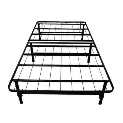 King size Black Metal Platform Bed Frame by HomePacific