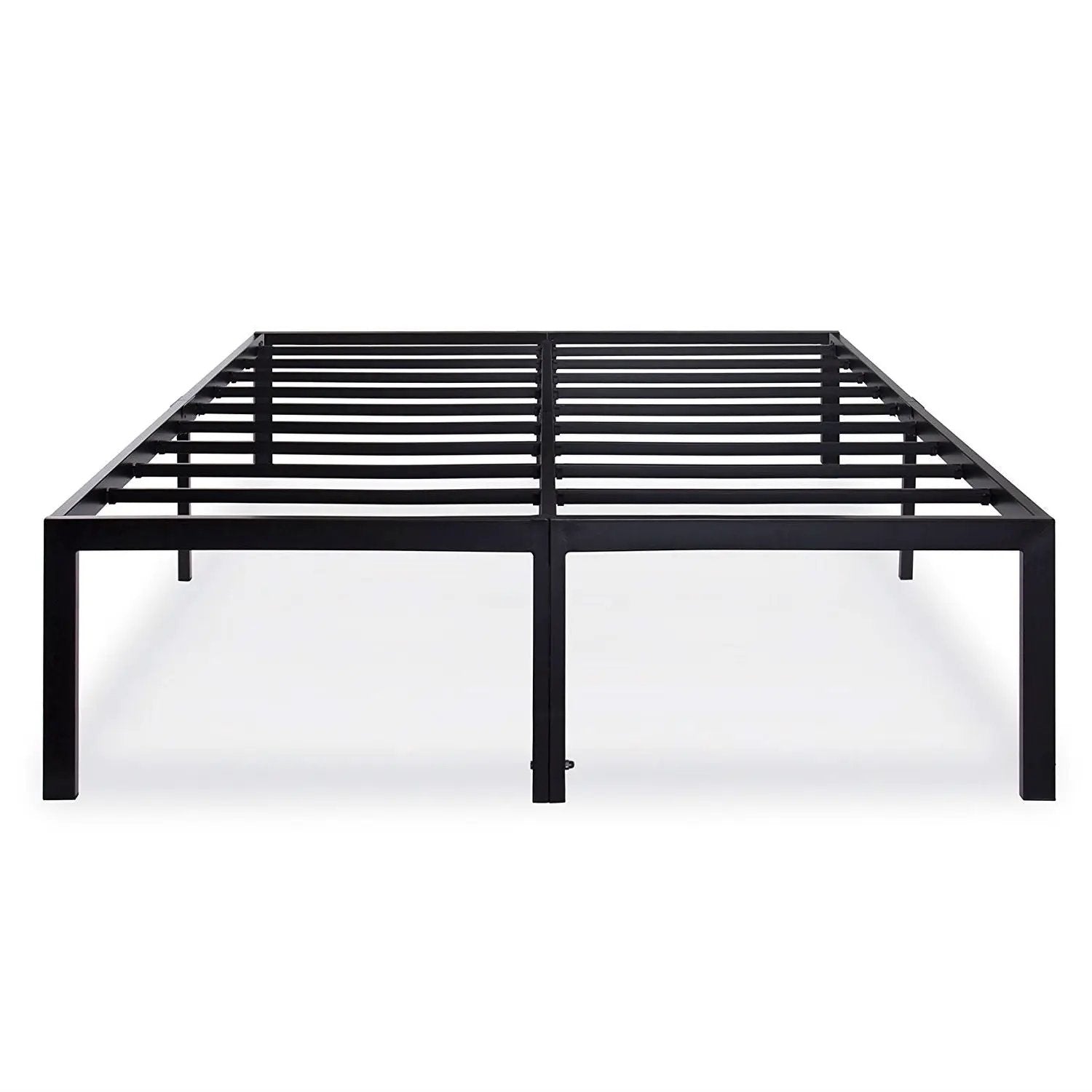 King size 18-inch High Rise Heavy Duty Metal Platform Bed Fame with Steel Slats by HomePacific