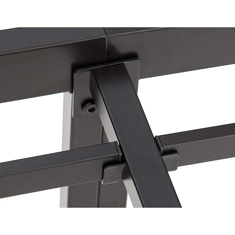 King size Modern Heavy Duty Black Metal Platform Bed Frame by HomePacific