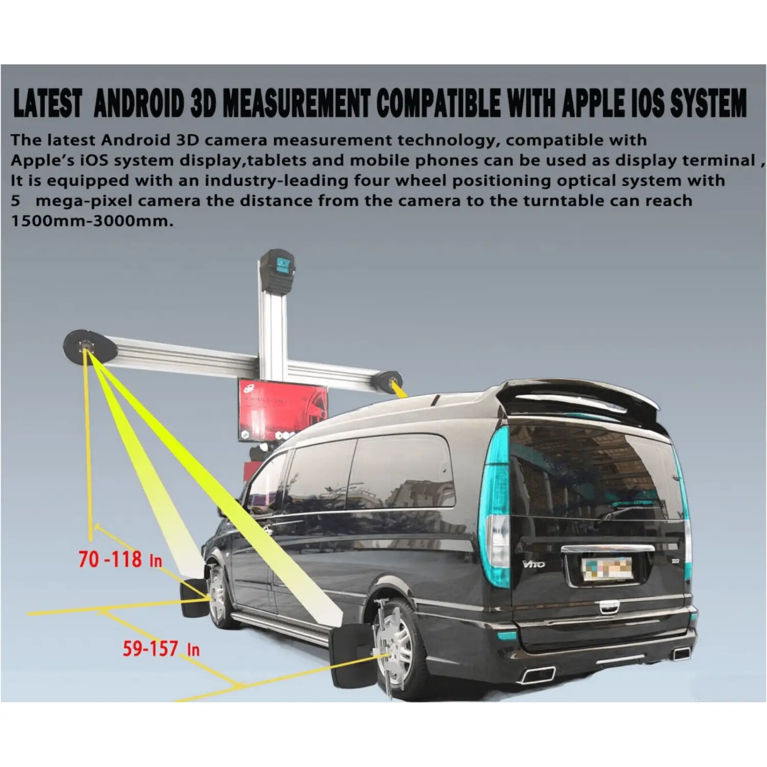 Katool KT-AV9 3D Wheel Alignment Machine with Cabinet by Chery Industrial