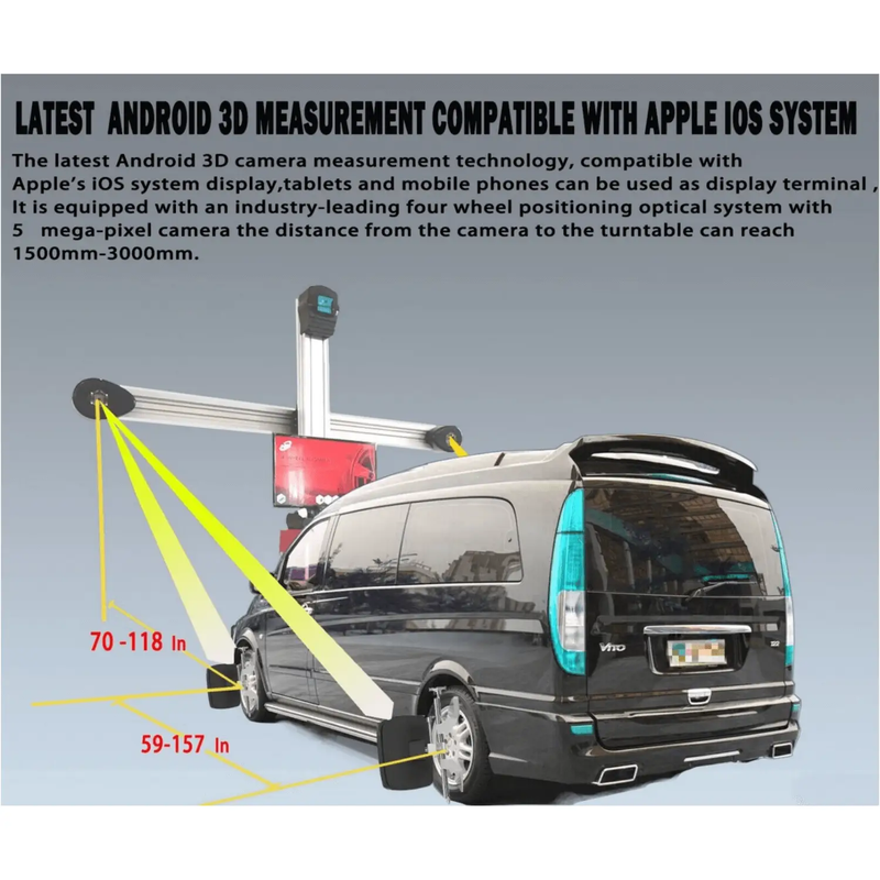 Katool KT-AV9 3D Wheel Alignment Machine with Cabinet by Chery Industrial