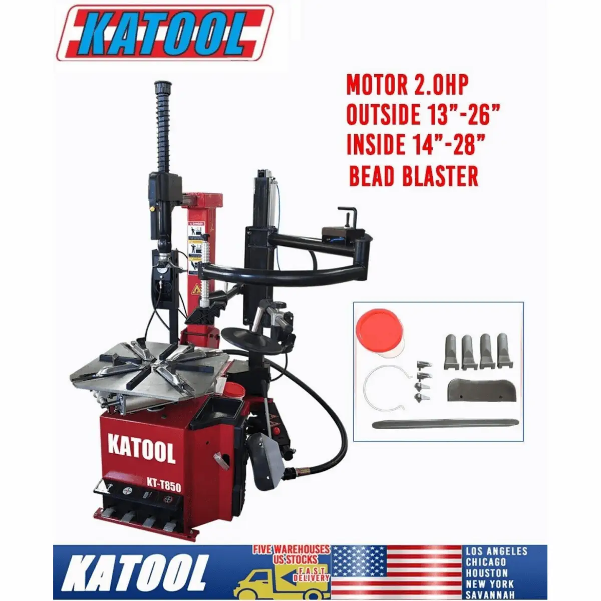Katool KT-T850 Tire Changer & KT-B700 Wheel Balancer Combo by Chery Industrial