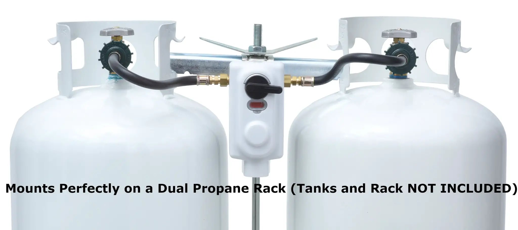 Flame King 2-Stage Auto Changeover LP Propane Gas Regulator with Two 18-inch Pigtails for RVs, Vans, Trailers by Flame King Products
