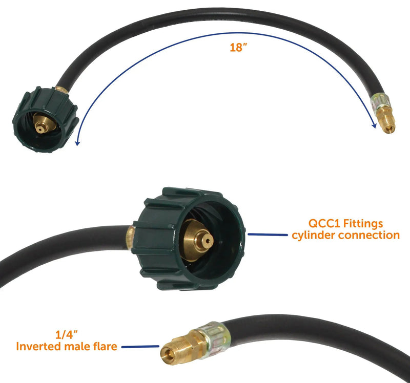 Flame King 2-Stage Auto Changeover LP Propane Gas Regulator with Two 18-inch Pigtails for RVs, Vans, Trailers by Flame King Products
