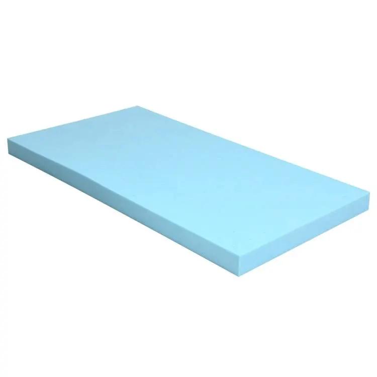 King size 3-inch Thick Gel-Infused Air Foam Mattress Topper in Light Blue by HomePacific