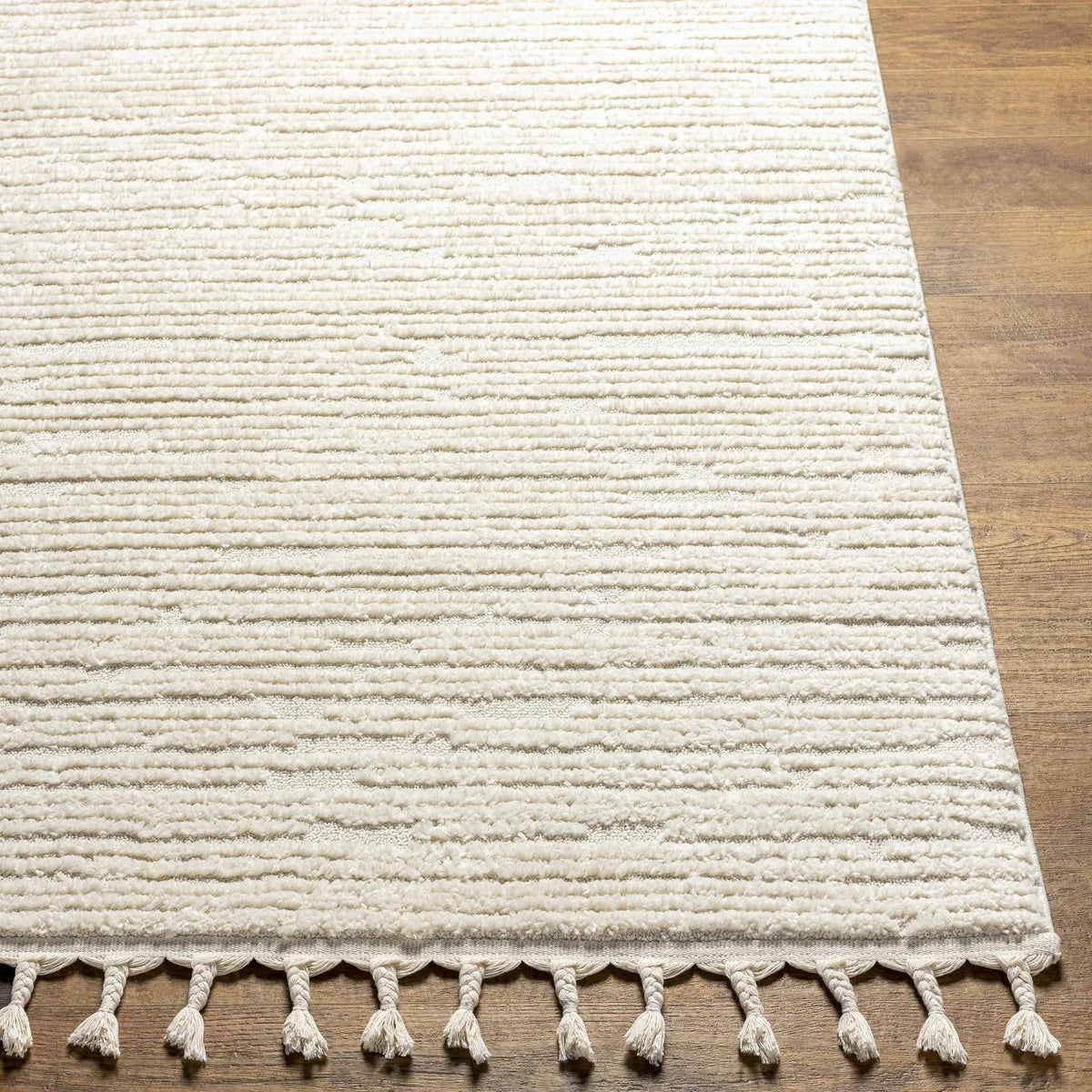 Kulu Textured Area Rug with Tassels, photo 5 of 13