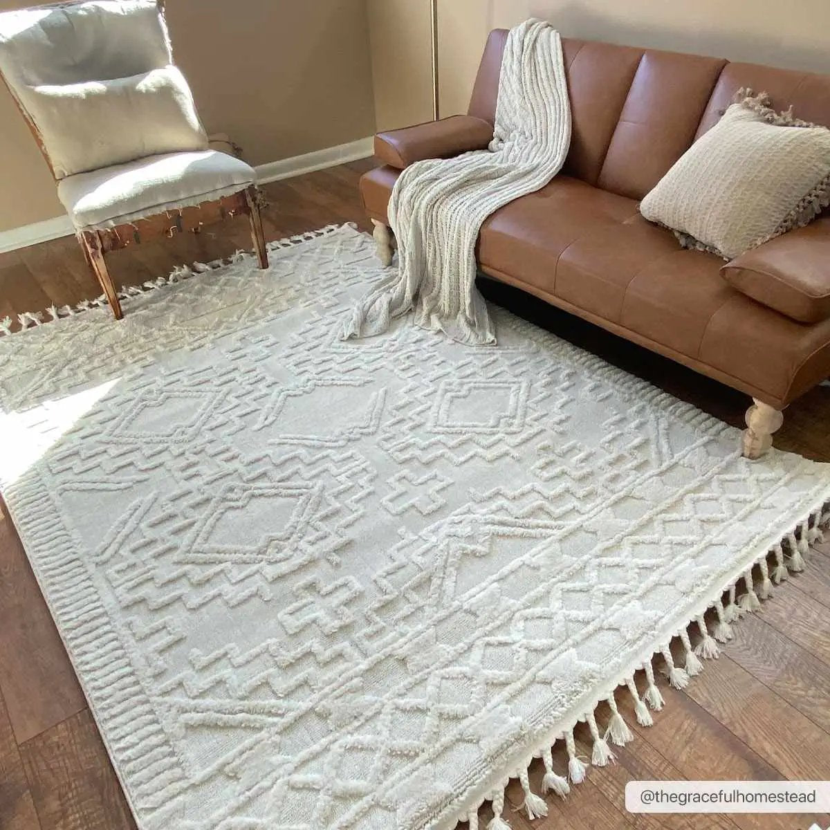 Kalkan High/Low Pile Rug with Tassels - Clearance, photo 6 of 17