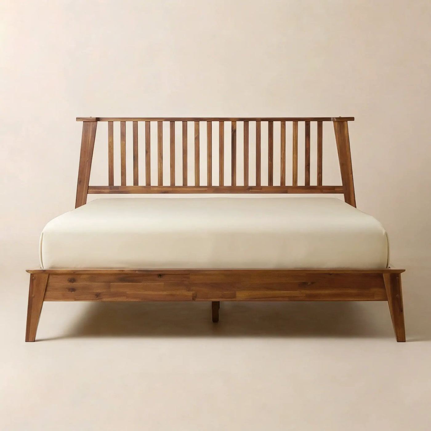 [Buy 1 Get 1] Kaylin Solid Wood Bed Frame & Nightstand by Megsu