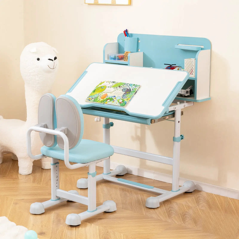 Kid's Study Desk and with Tilt Desktop and Pen Holder by DirectDeals