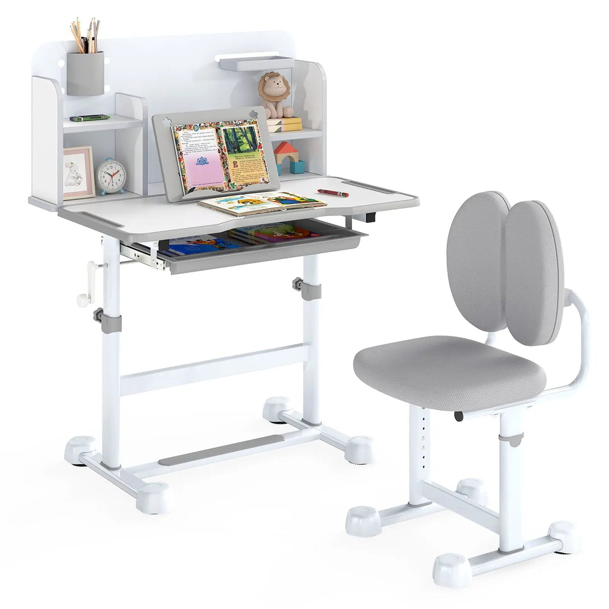 Kid's Study Desk and with Tilt Desktop and Pen Holder, photo 10 of 24