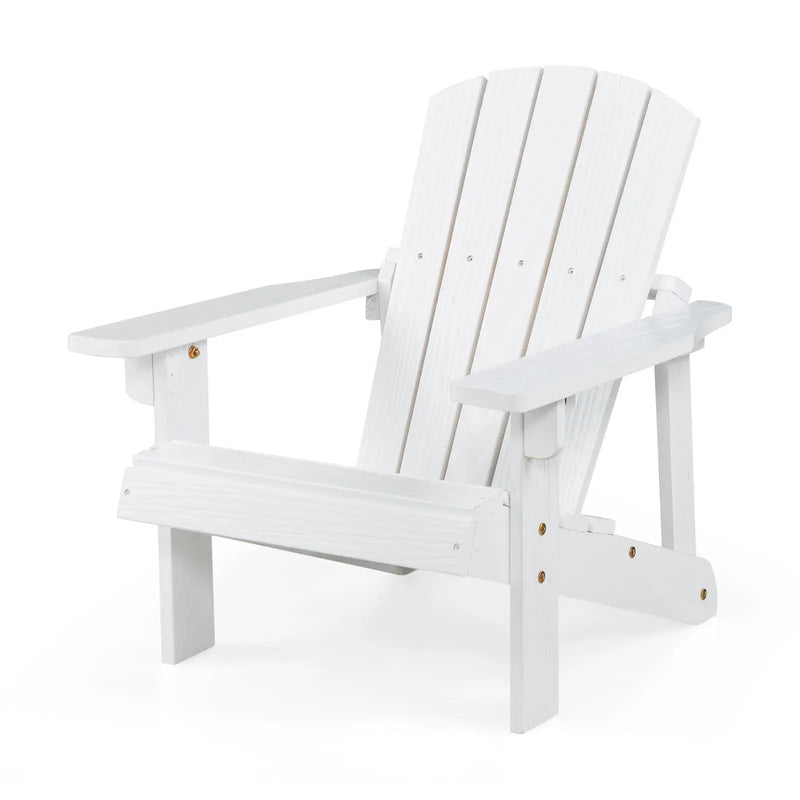 Kid's Adirondack Chair with High Backrest and Arm Rest by DirectDeals