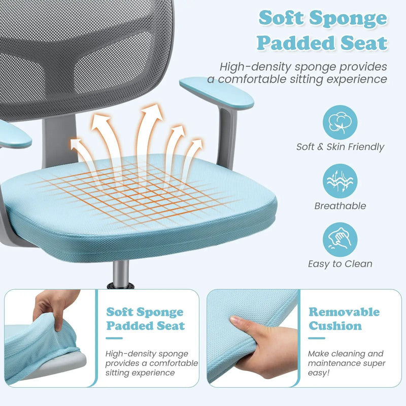Adjustable Desk Chair with by DirectDeals