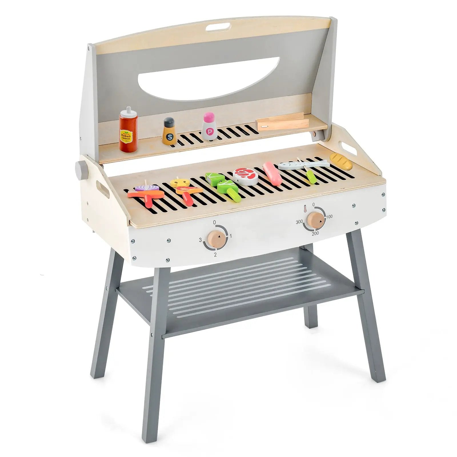 Kids Barbecue Grill Playset for Girls and Boys Aged 3+ by DirectDeals