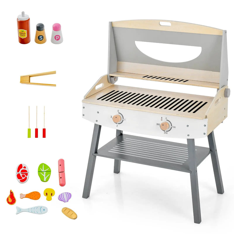 Kids Barbecue Grill Playset for Girls and Boys Aged 3+ by DirectDeals
