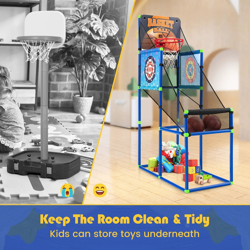 Kids Basketball Arcade Game with Electronic Scoreboard and Sound Effect by DirectDeals