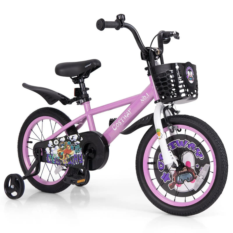 14 Inch Kids Bike for 3-5 Years Old Sport Bicycle with Adjustable Handlebar and Saddle-14 inches by DirectDeals