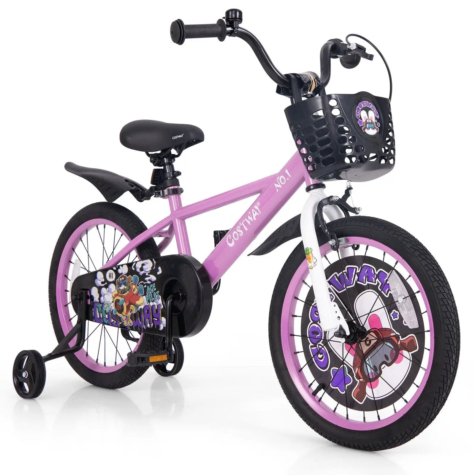 14 Inch Kids Bike for 3-5 Years Old Sport Bicycle with Adjustable Handlebar and Saddle-14 inches by DirectDeals