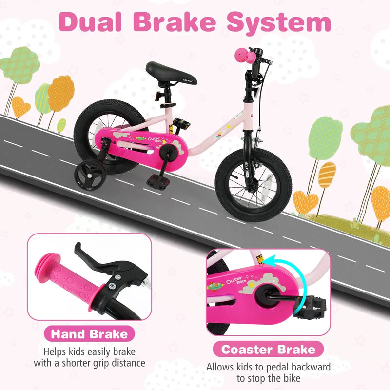 Kids Bike for 3-7 Years Old Boys and Girls 12/14/16-Inch Children Bicycle by DirectDeals