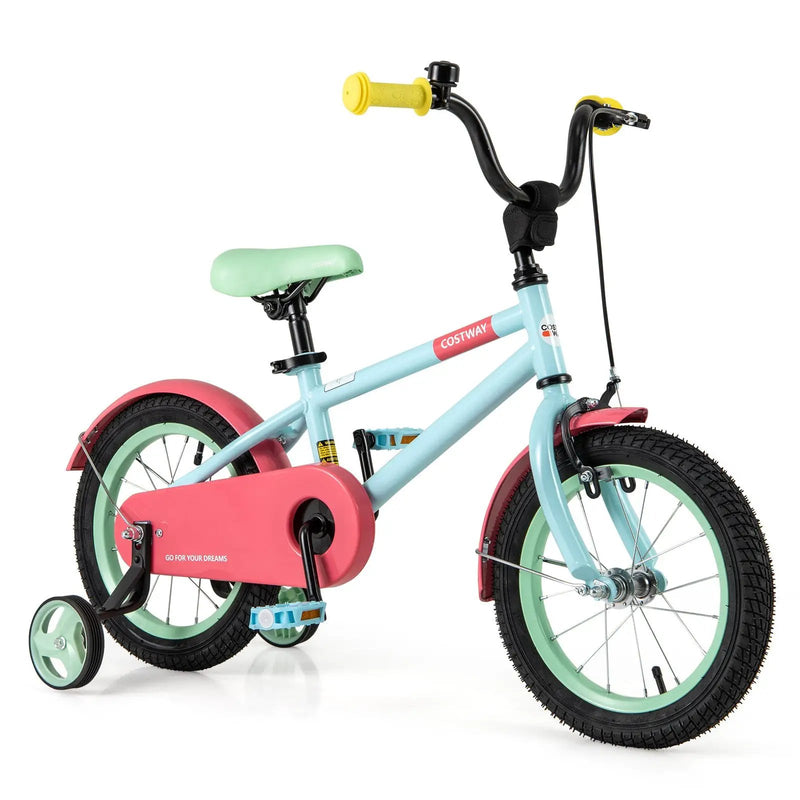 Kids Bike with Adjustable Handlebar and Saddle Blue by DirectDeals