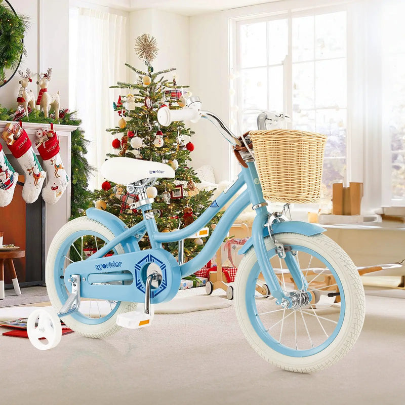 14-Inch Kids Bike with Training Wheels and Adjustable Handlebar Seat by DirectDeals