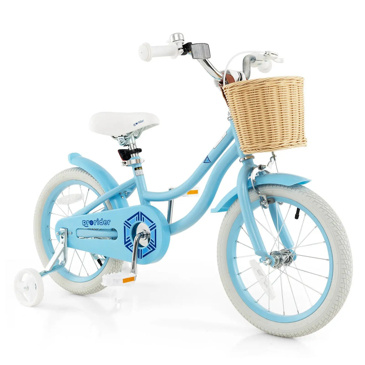 16-Inch Kids Bike with Training Wheels and Adjustable Handlebar Seat, photo 3 of 10