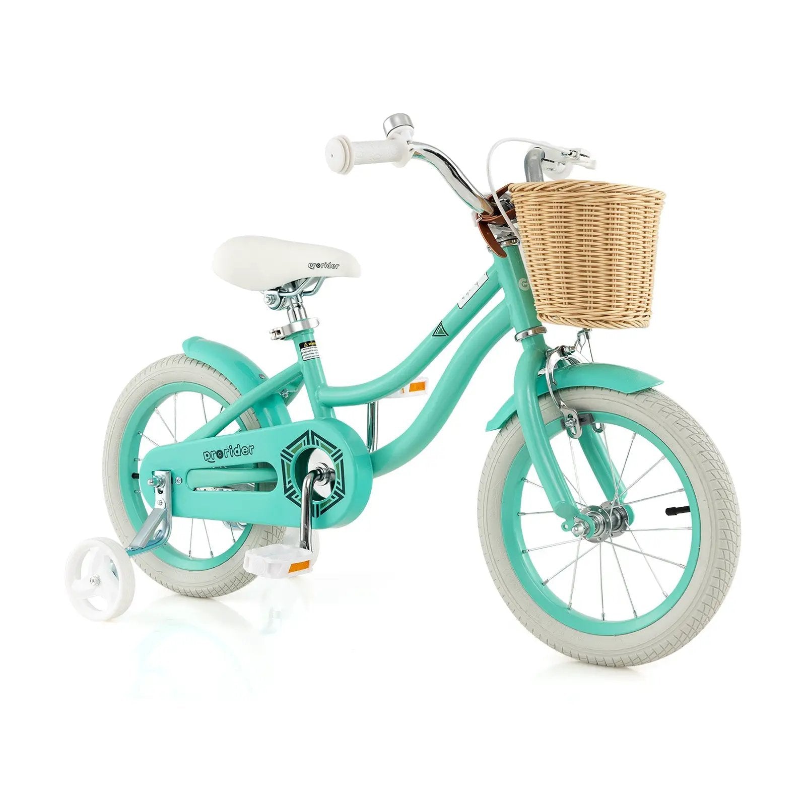 14-Inch Kids Bike with Training Wheels and Adjustable Handlebar Seat by DirectDeals