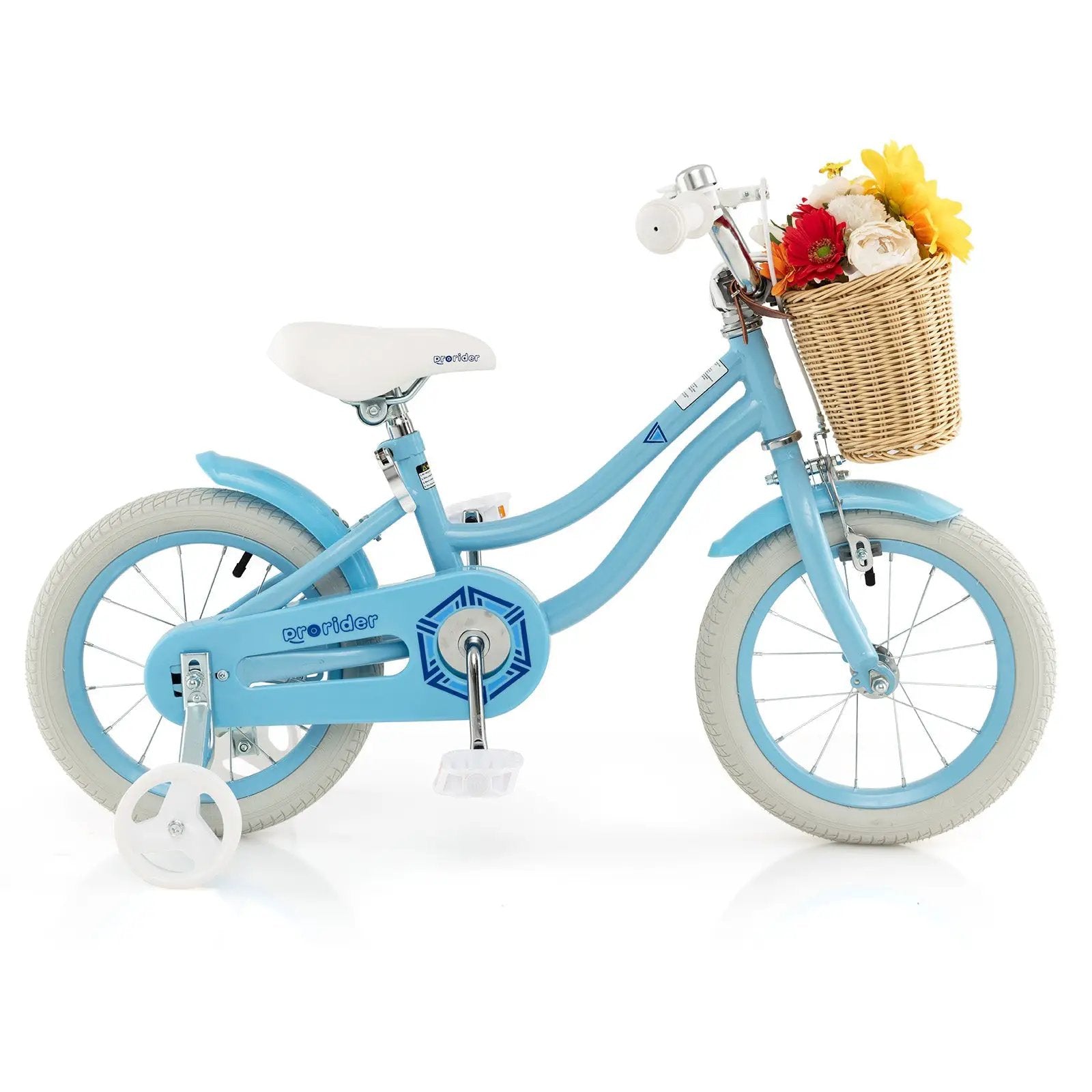14-Inch Kids Bike with Training Wheels and Adjustable Handlebar Seat by DirectDeals