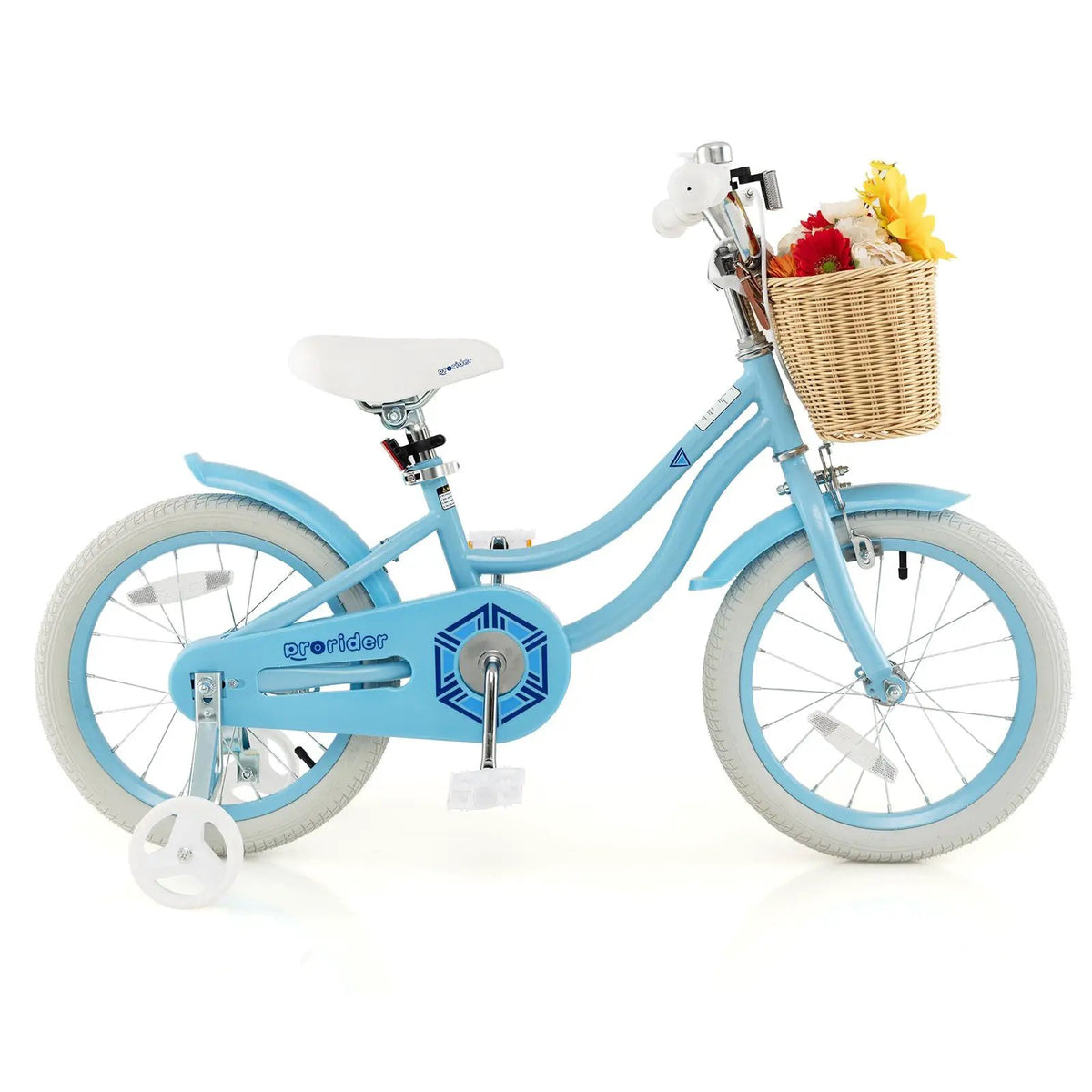 16-Inch Kids Bike with Training Wheels and Adjustable Handlebar Seat, photo 4 of 10