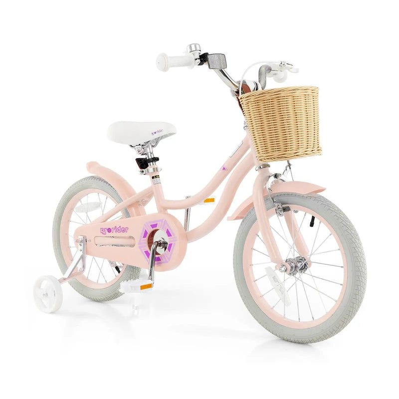 16-Inch Kids Bike with Training Wheels and Adjustable Handlebar Seat by DirectDeals