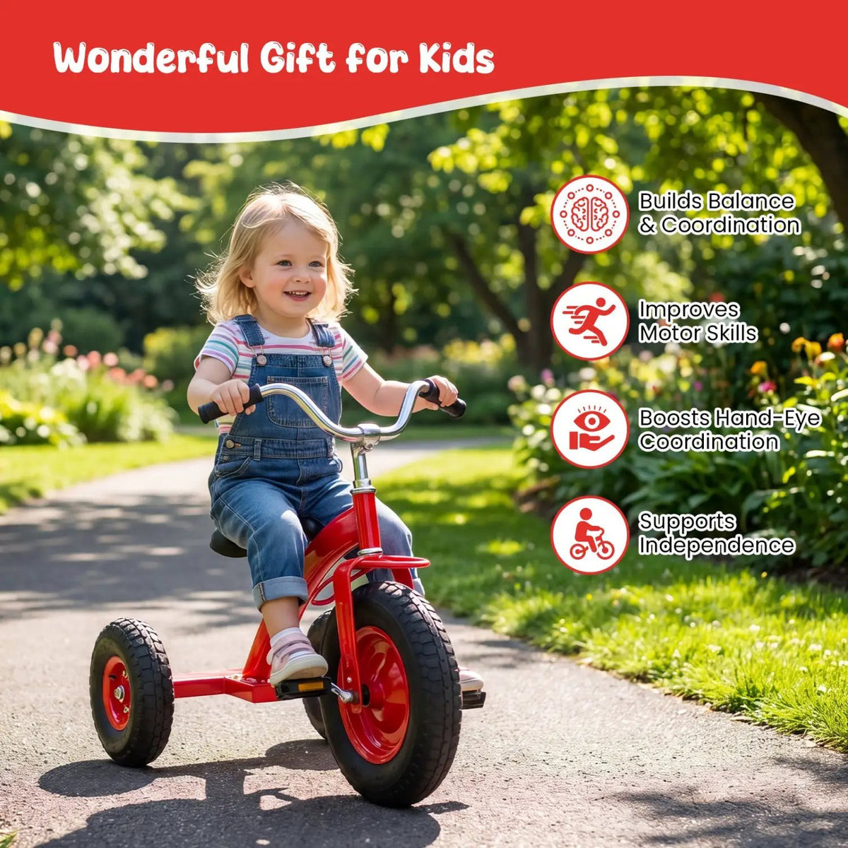 Kids Carbon Steel Bike with 15-Inch Inflatable Tires, photo 14 of 16
