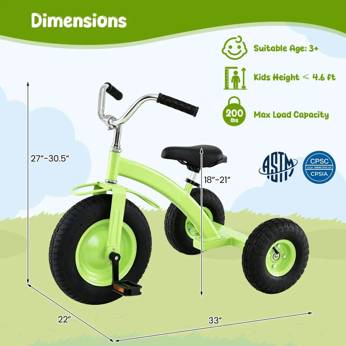 Kids Carbon Steel Bike with 15-Inch Inflatable Tires, photo 5 of 16