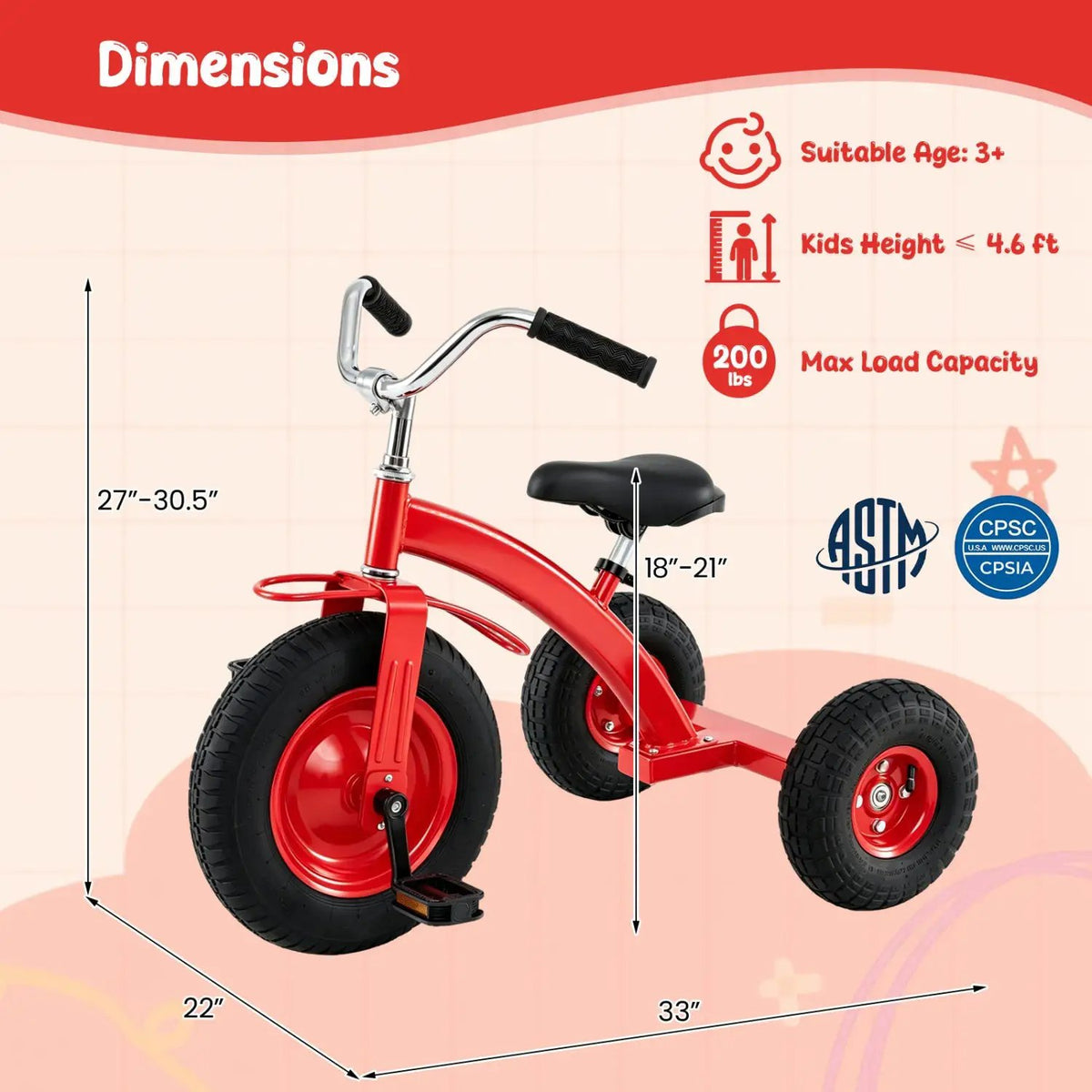 Kids Carbon Steel Bike with 15-Inch Inflatable Tires, photo 13 of 16