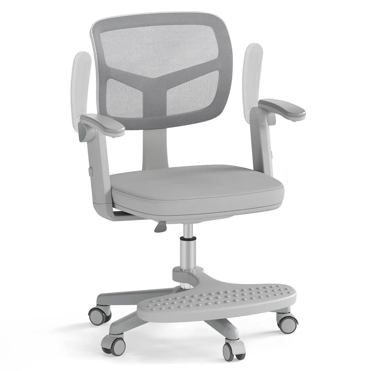 Kids Desk Chair Children Study Chair with Adjustable Height Armrest and Footrest, photo 15 of 40