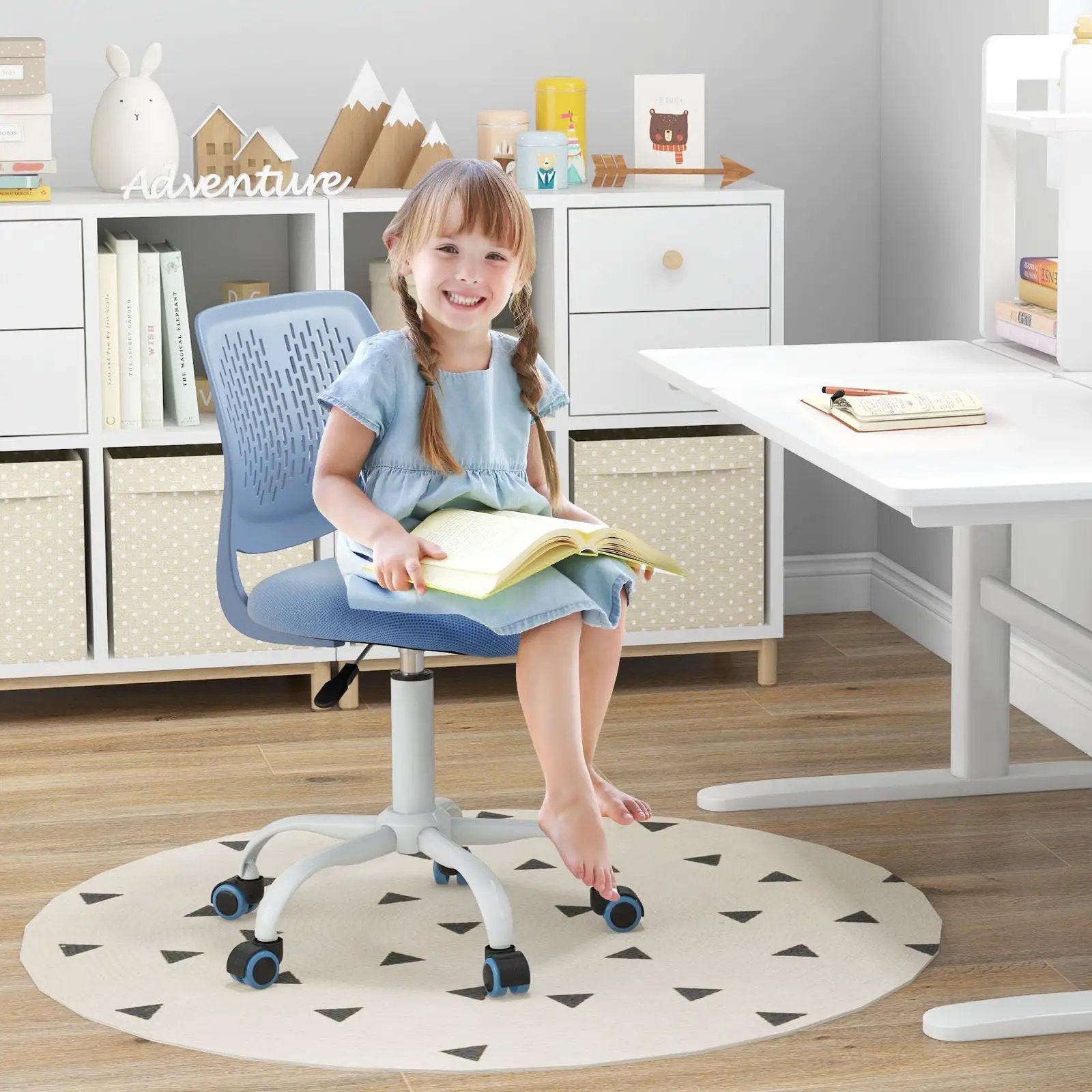 Ergonomic Children Study Chair with Adjustable Height by DirectDeals