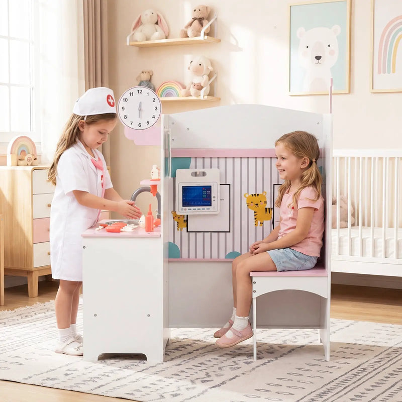 Kids Doctor Play Set with Adjustable Height Bar by DirectDeals